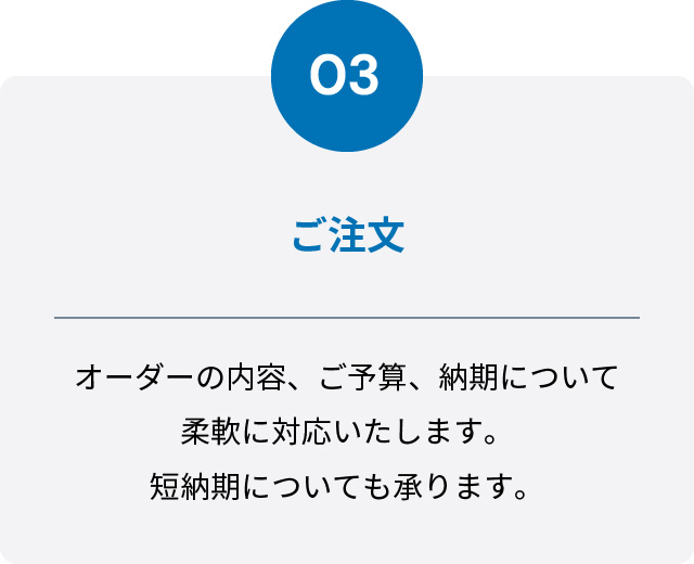 3,ご注文